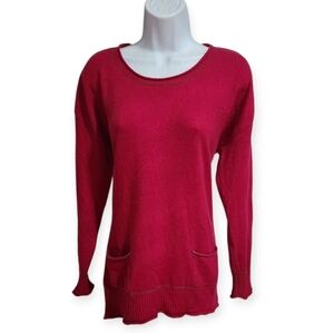 Sundance Crew Neck Fuchsia Cashmere Sweater - W